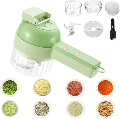 ChopMaster 4 in 1 Portable Electric Vegetable Cutter Set