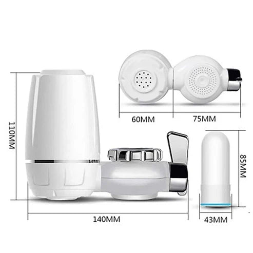 PureFlow™ Faucet Water Purifier – Universal Tap Filter with Activated Carbon Filtration