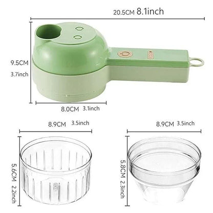 ChopMaster 4 in 1 Portable Electric Vegetable Cutter Set