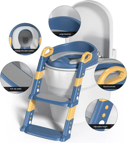 SafeSteps™ Premium Toddler Potty Training Ladder Seat – Stable, Foldable Design