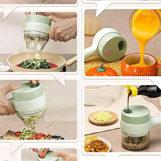 ChopMaster 4 in 1 Portable Electric Vegetable Cutter Set