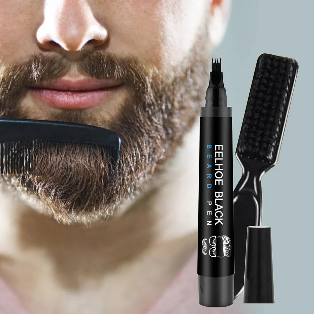 BeardGuard™ Beard Pencil Kit – Waterproof & Sweatproof Filler Pen for Fuller Beard
