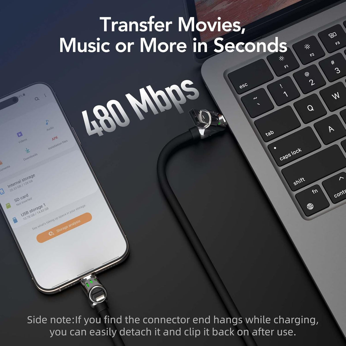 ChargeMaster™ 240W 4-in-1 USB-C Fast Charging Cable – Universal 4-Device Compatibility