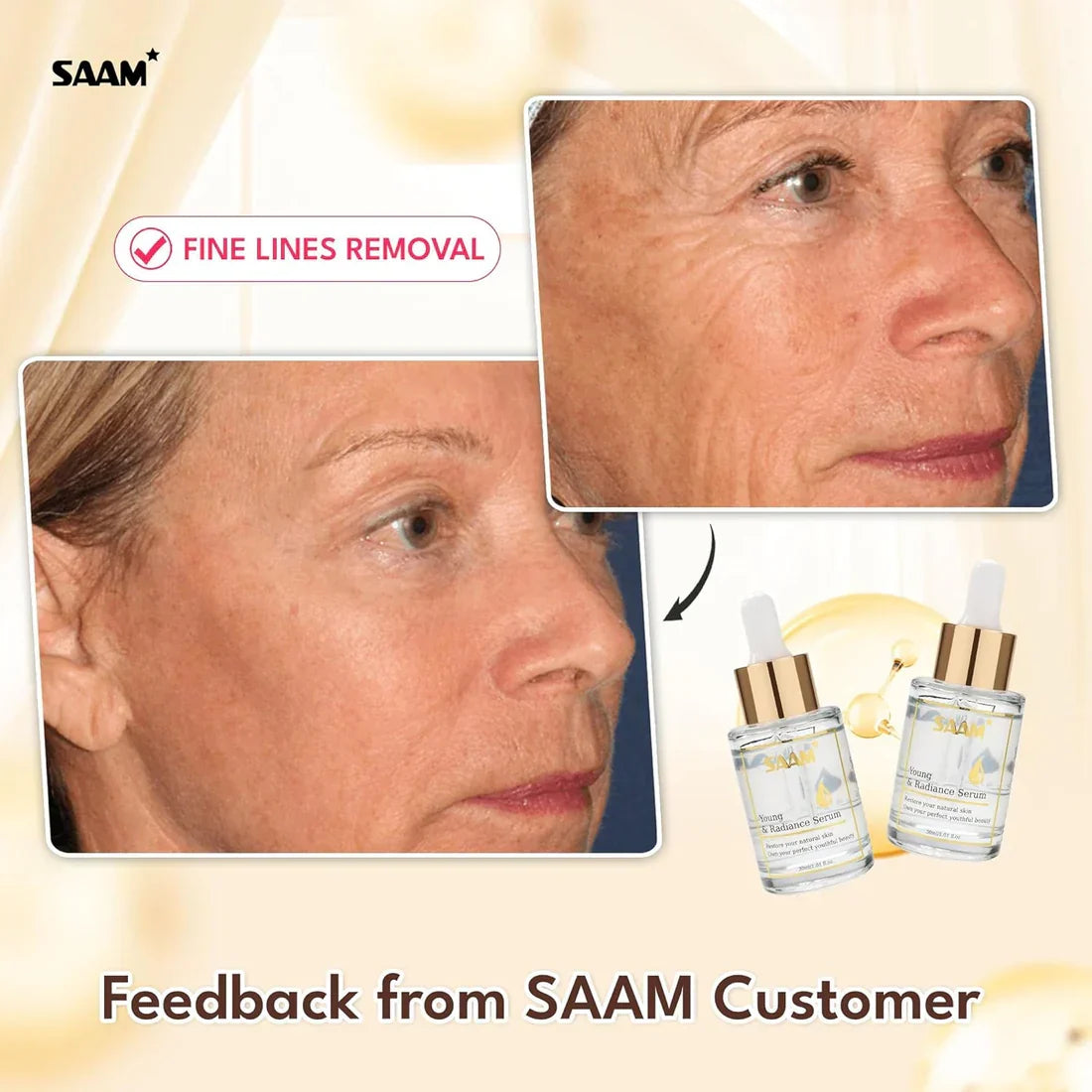 Anti-Aging Argireline & Hyaluronic Acid Face Serum – SAAM Young Serum for Wrinkles, Fine Lines & Firmer Skin