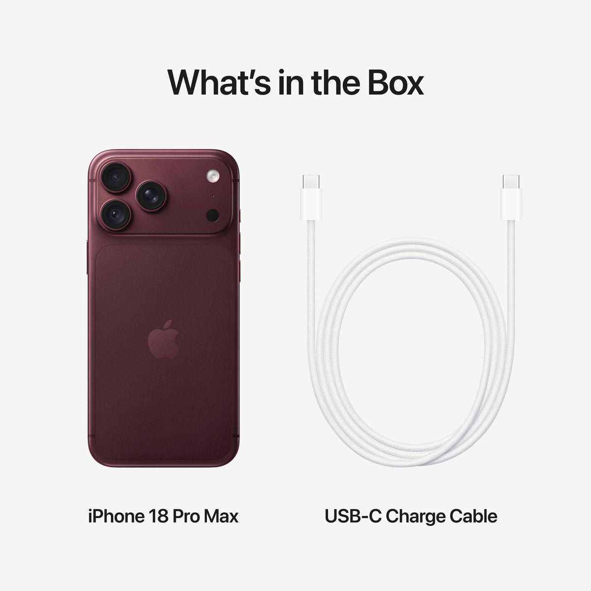 iPhone 18 Pro Max Burgundy