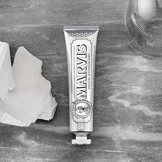 Marvis Whitening Mint Toothpaste  – Luxury Italian Stain-Removing Smile Whitener & Cool Mint Fresh Breath