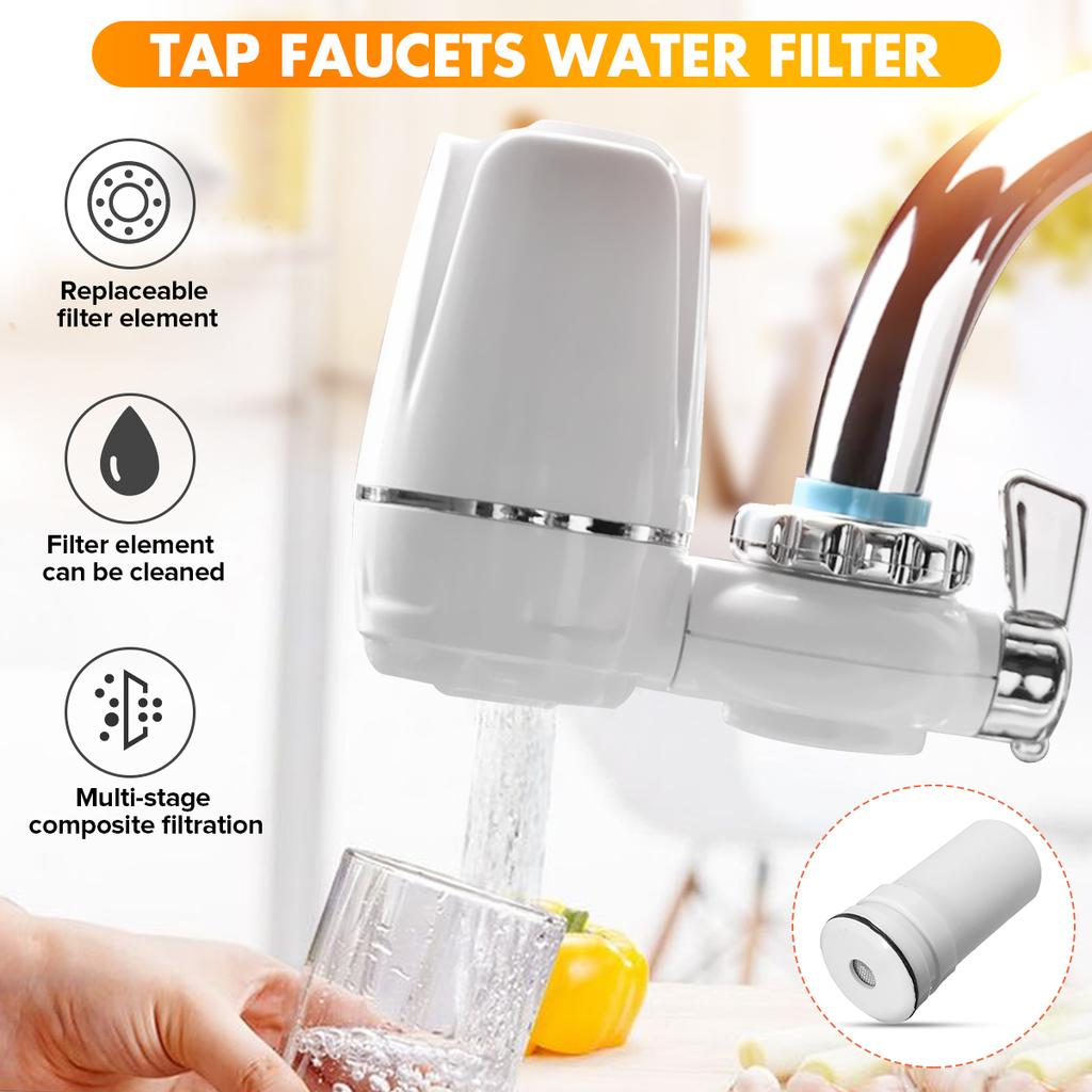 PureFlow™ Faucet Water Purifier – Universal Tap Filter with Activated Carbon Filtration