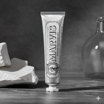 Marvis Whitening Mint Toothpaste  – Luxury Italian Stain-Removing Smile Whitener & Cool Mint Fresh Breath